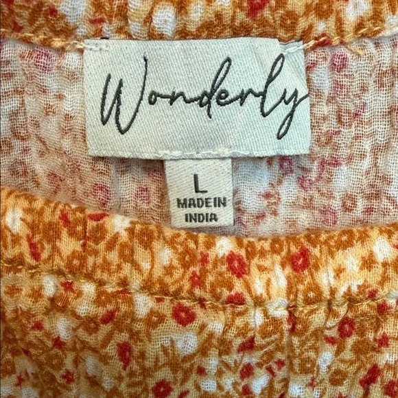 Wonderly Size Large Floral MIDI Dress With Pockets - Picture 2 of 7